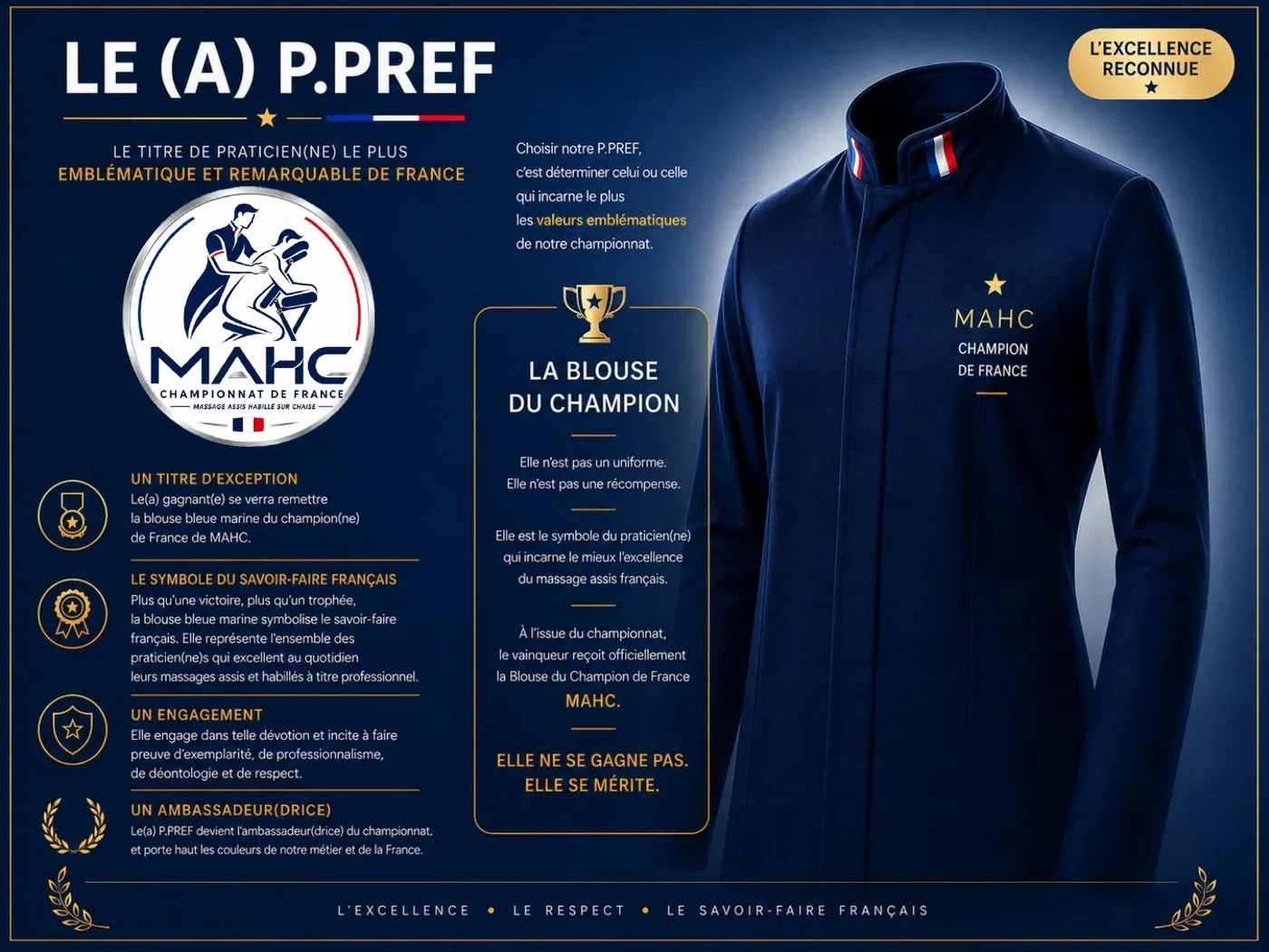 Le titre P.PREF et la blouse du champion