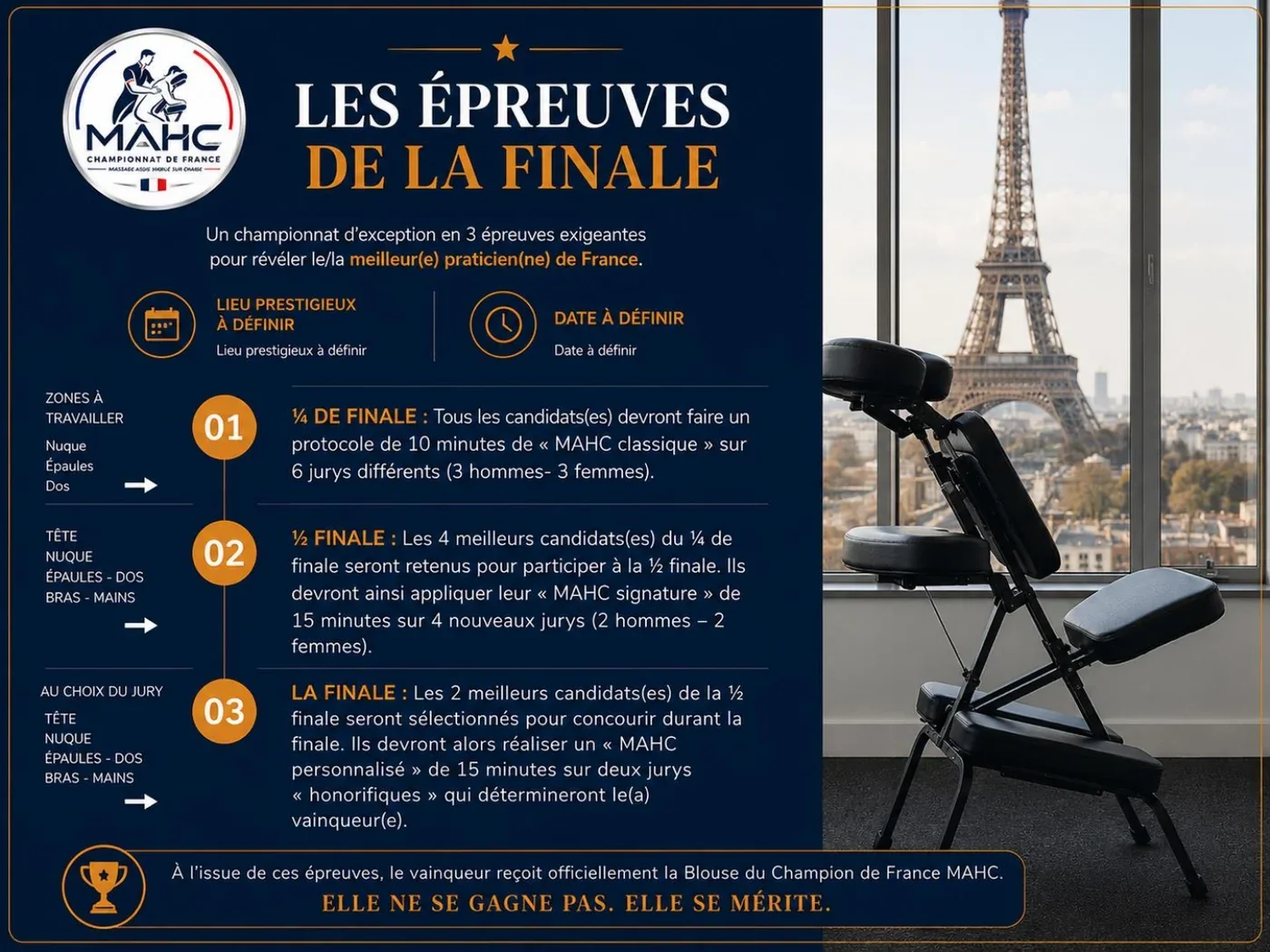 Les épreuves de la finale