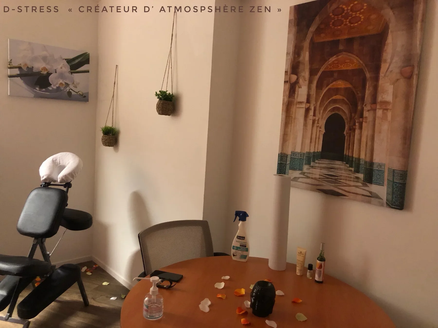 Ambiance zen créée par d-stress